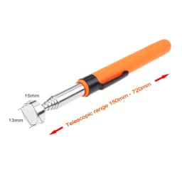 Portable Telescopic Magnetic Magnet Pen with LED Light Handy Tools Capacity For Picking Up Nut Bolt Extendable Pickup Rod Stick
