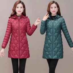 Mid-long Parka Light Jacket Mother's Autumn Down Cotton Coat Women's Padded Coat Padded Coat Winter Parkas Jacket 6XL 2026