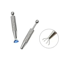 Type Quads Prong Small Bead Holder Grab Ball Catchers Body Piercings Tool