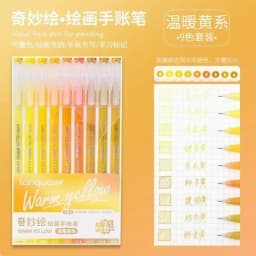 LANGUO 90/6 Colors Press Acrylic Gel Pen Large Capacity 1.0mm Writing Pen Painting Drawing Office School Supplies Stationery