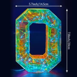 Multicolor Letters LED Night Light Numbers Dual‑Power Light‑Up Battery USB Operated Portable Indoor Decor for Party Wedding Home