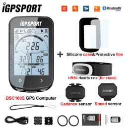 iGPSPORT BSC100S ANT+ GPS Odometer Cycling Bike Computer Riding Wireless Speedometer Support Powermeter 2.6 Inch large screen
