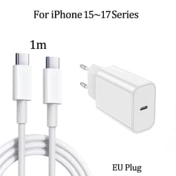 PD 40w For Apple Fast Charger For iPhone 17 16 15 14 13 12 Pro Max Air For iPad 5A USB C Quick Charging Cable EU Plug Adapter
