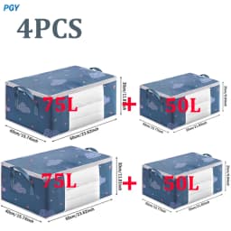 Big Capacity Storage Bag 4/2/1PCS Quilt Clothes Moisture Dust Proof Organizer Duvet Blanket Sorting Bags Luggage Bag