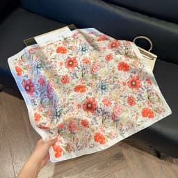 70*70cm Women's Square Silk Scarf Soft Satin Polka Dot Wrap Foulard Lady Neckerchief Bandannas Hair Skinny Tie Hijab Shawls