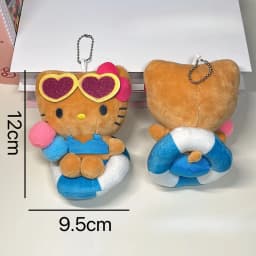 *New Cartoon Keychain Plush Stuffed Soft Doll Keychain Cartoon Plushies Bag Pendant Accessories Girls Gift Toys