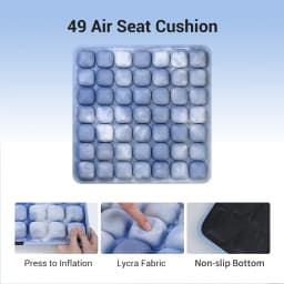 1pc 3D Ergonomic Chair Cushion For Long Sitting, Office Chair Car Seat Cushion, Adjustable Inflatable Cushion