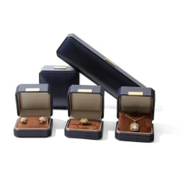 Wholesale Luxury Jewelry Gift Packaging Box Classic Design Octagon Microfiber Ring Earrings Jewelry Box