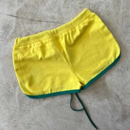 Summer Brasil Flag Print Contrast Piping Drawstring Waist Dolphin Shorts Daily Streetwear Slim Y2K Trendy New Women's Shorts