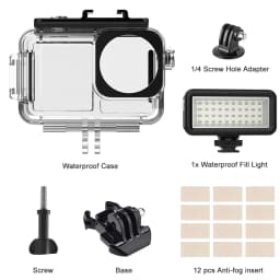 ACTION 5/4/3 Waterproof Case Diving Underwater Protective Housing Shell for DJI Osmo Action 5 PRO 4 3 Action Camera Accessories