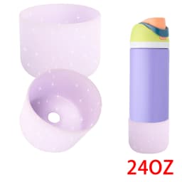 For Owala New Coaster 24oz 32oz 40oz Deep Rose Anti-Slip Protective Sleeve Bottom Bumper Protective Bottom Bumper Protector