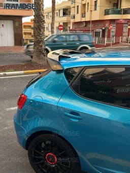 Gloss Black Spoiler for SEAT Ibiza Leon Carbon Paint 2009-2021 Year Rear Windshield Wing Trunk ABS Accessories