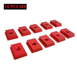 Workbench T-Slot Aluminium Alloy Miter Track T Sliding Slider T Bolts Nut Set Woodworking T-Track Jig Fixture Tools