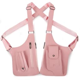 Men's Multi-Functional Vest Bag Double Shoulder Invisible Outdoor Tactical Backpack Anti-Theft Underarm New Model Chest Bag