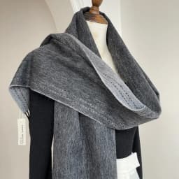 High Quality Australia100% Pure Wool Scarf Women Fall Winter Design Double-Sided Stitching Knitted Cashmere Shawl Female Muffler