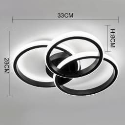 Modern Baked Enamel Finish LED Ceiling Lamp 3 Color Temperature Corridor Lights Balcony Lamps Bedroom Living Room 110V-240V