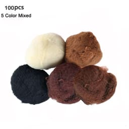 10/100Pcs Durable Nylon Hair Net For Bun Hair Hair Style Tool Black Beige Brown 5Mm Hair Net For Wigs Mesh Hair Styling Hairnets