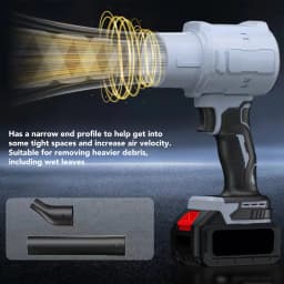 Hand Held Blower Nozzle Leaf Blower Nozzles ABS Flat End Multifunctional Handheld Car Drying Nozzle Attachments for Yard Garden