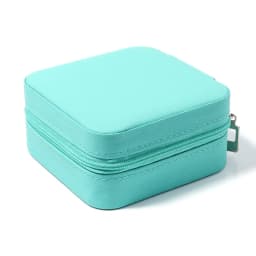 1 Pc Portable Travel Mini Jewelry Box Leather Jewelry Ring Necklace Organizer Case Storage Gift Box Girls Women