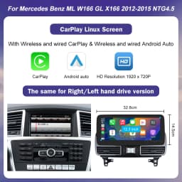 Linux System Screen for Mercedes Benz ML W166 GL X166 GL550 2012-2015 GPS Navigation Bluetooth Head Unit Multimedia Car Radio