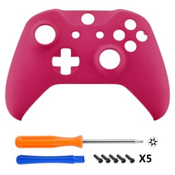 eXtremeRate Faceplate Cover Front Housing Shell Case for Xbox One S / Xbox One X Controller (Model 1708) - Sakura Pink