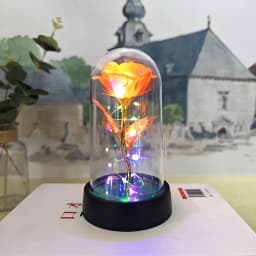 8.5 cm diameter*height 15 cm from the base,LED Eternal Rose Artificial Flower, Valentine's Day & Wedding Gift