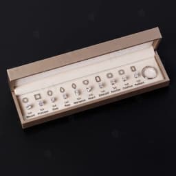 HMJ Jewelry Tools Caliper Diamond Carat Size Shape Customize Comparison Magnetic Ring Gem Base 10 Cuts 0.5-6CT for Jewelry Store