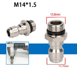 High Pressure Washer Connector 1/4 Inch Quick Release Connector Coupler Fitting For Garden Hoses Car Washer Lance Connector G1/4