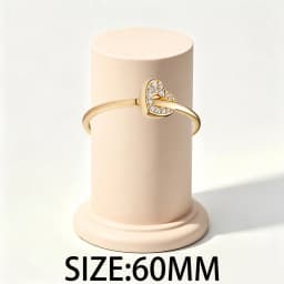 2026 New 925 Silver Sparkling Heart Shaped Rose Sun Moon Women's Seal Ring Display Tool DIY Exquisite Charm Jewelry Gift