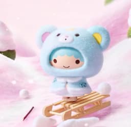 NEW Original Little Cape Series Blind Box Kuromi Kt Flocked Keychain Face Changing Fashion Toy Bag Charm Cute Christmas Gift