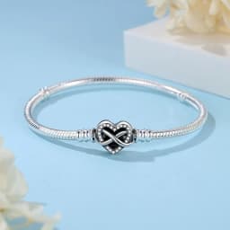 925 Sterling Silver Bracelets Bangles Original Love Heart Clasp Charms Beads Snake Chain Luxury DIY Jewelry For Women Gift