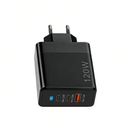Lenovo 120W USB Dual Type-C Multi Port Mobile Phone Charger EU US UK Full Protocol Super Fast Charging Headband Indicator Light