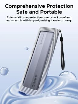ORICO M.2 NVMe SATA SSD Enclosure Tool-Free USB External 10Gbps M.2 NVMe To USB Adapter Support UASP for PCIe NVMe and SATA SSD