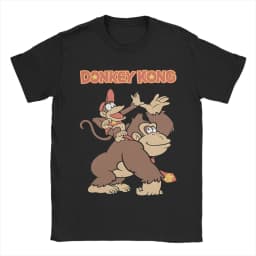 2026 Summer New Style Fun "Gorilla Khan" Video Game High-Quality Comfortable Men's Printed Round-neck T-Shirt