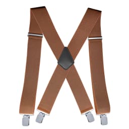 Heavy Duty Big Size Suspenders for Men Work Outdoor 2 Inch Wide X Back 4 Strong Clips Adjustable Elastic Trouser Braces Straps