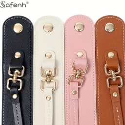 Leather Strap Trendy Solid Color PU Glove Scarf Holder Strap Outdoor Travel Hat Clip Portable Multifunctional Towel Storage Clip