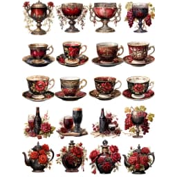 20Pcs/Pack Retro Victorian Era Sticker DIY Craft Scrapbooking Album Junk Journal Decorative Stickers