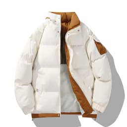 2026 winter casual down cotton jacket Men's short cotton coat trendy solid color thicken warm women's coat youth winter jacket