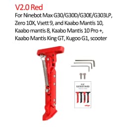 Ulip Scooter Upgrade V2.0 Foot Support Expandable Side Parking Kickstand For Xiaomi/Max G30/Zero/Kaabo/Vsett 9 Electric Scooter