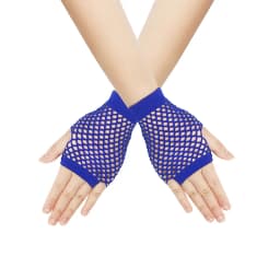 1pair Womens Short Fishnet Net Gloves Fingerless Mesh Gloves Punk Rock Fancy Night Club Party Arm Warmer Gloves Sexy Gloves