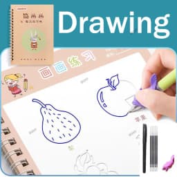 Montessori Copybook Reusable Hand-Painted Magic Toddler Calligraphy Children's Notebook Kid Groove Handwriting Writing Gifts
