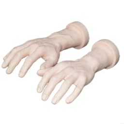 2pcs Realistic Mannequin Hands Accessory for Nail Practice and Store Displays X3UD