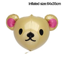3D Elephant Giraffe Tiger Lion Head Animal Foil Balloon Jungle Safari Birthday Party Decorations Kids Gift Toy Helium Air Globos