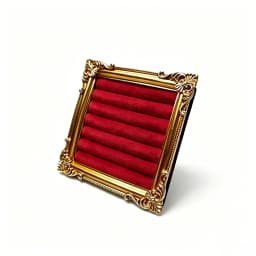 Retro Square Ring Display Stand Jewelry Showcase Tray Wooden Shop Window Decoration Photography Background Props