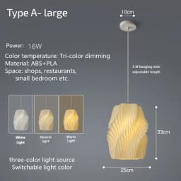Modern Creative 3D Printing Ceiling Chandelier for living room Bedroom Bedside Restaurant Pendant Lights Dining Table Decor Lamp
