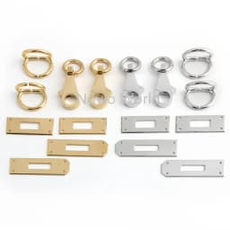 2-10Sets Gold,Silver Metal Twist Locks For Leather DIY Handbags Purse Tote Bags Case Clasps Closure Buckles Hardware Accessories
