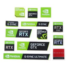 5pcs/lot NVIDIA GTX GEFORCE Sticker Label decal For LAPTOP Desktop computer