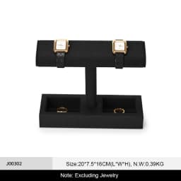 Oirlv Wrist Watch Stand Microfiber Watch Storage Rack Jewelry Bracelet Organizer Rack Bangle Watch Display Holder Showcase Rack