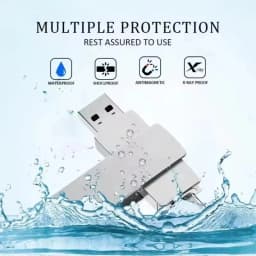 Lenovo USB3.2 USB Flash Drive 16TB OTG Pen Drive High Speed Type-C Flash Disk Real Capacity Metal Pendrive For Phone Computer
