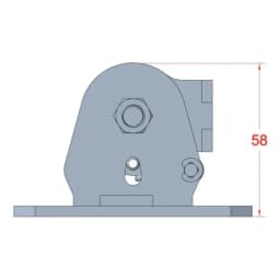 Heavy Duty Universal Radio Antenna Stand 304 Stainless Steel Two-Way One-Key Fold down Base Mount for Clear Signal Reception